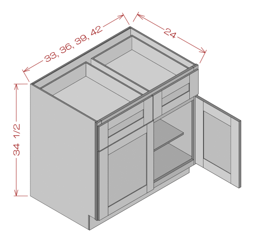 double door single drawer base copy