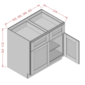 double door single drawer base copy