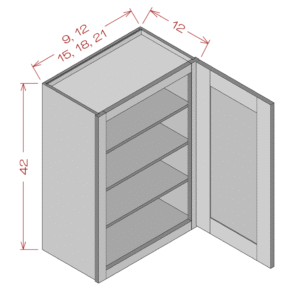 Home 36" height single door wall cabinet (copy)